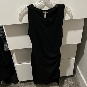 Leith Black Ruched Dress